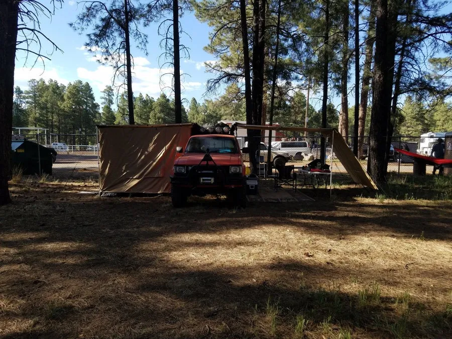 Tuff Stuff Awning Camp Shelter Room W/ PVC Floor, 6.5′ x 8′