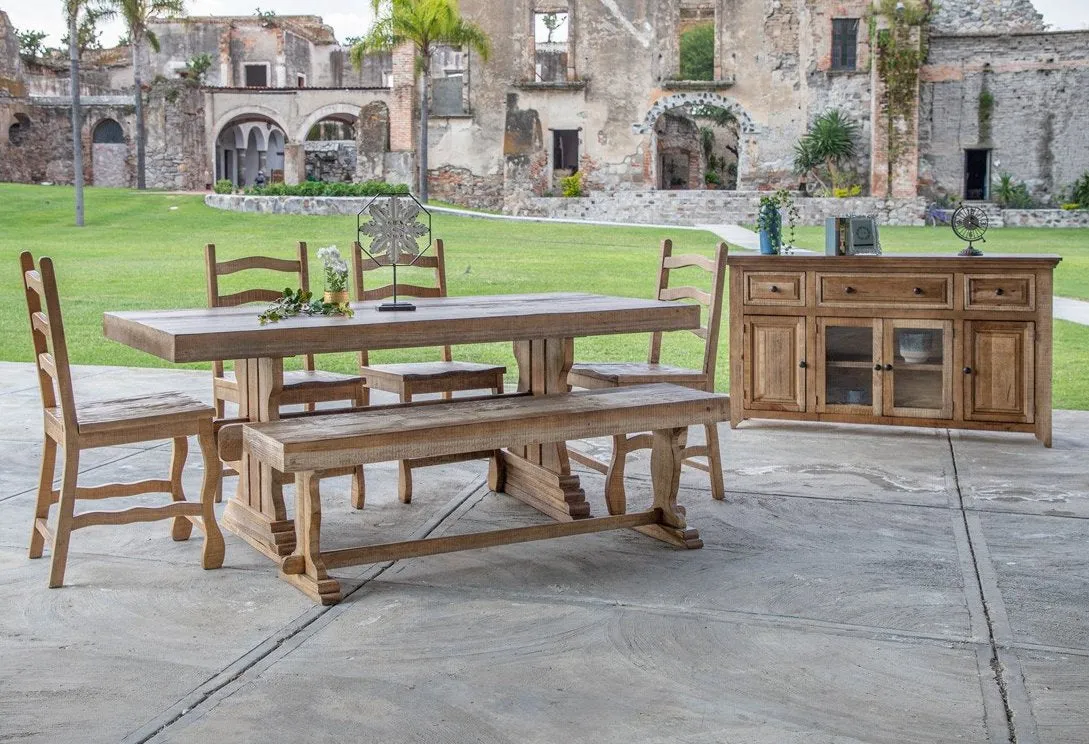 Westwood Rustic Farmhouse Counter Height Dining Bench