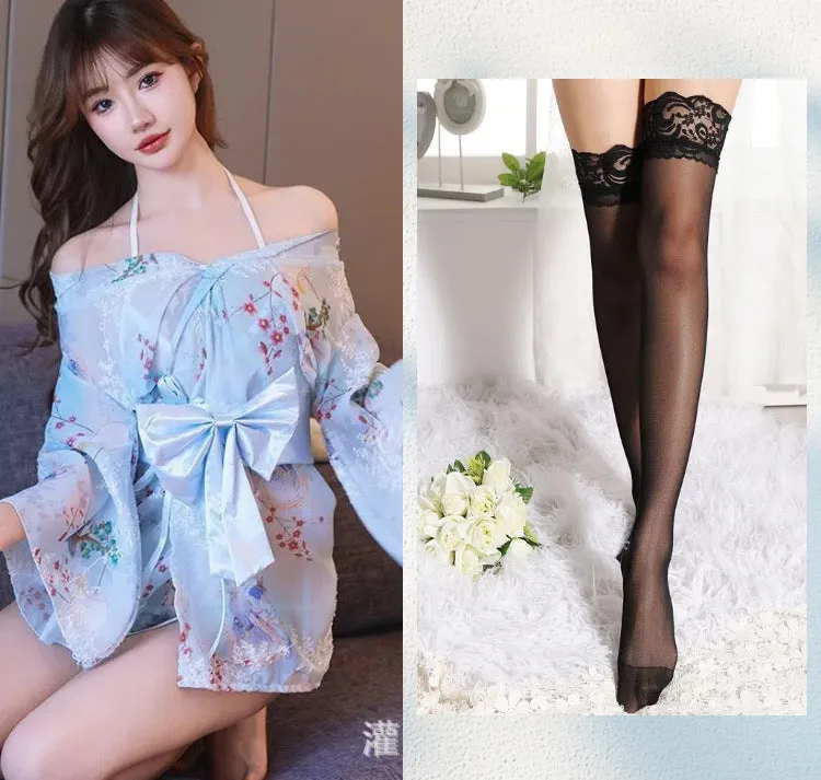 Women's Lingerie Sexy High-End Sensual Strap Nightdress Ice Silk Hanfu2025Hot-Selling Fashion Couple Bathrobe Set