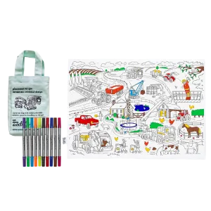 working wheels placemat to go