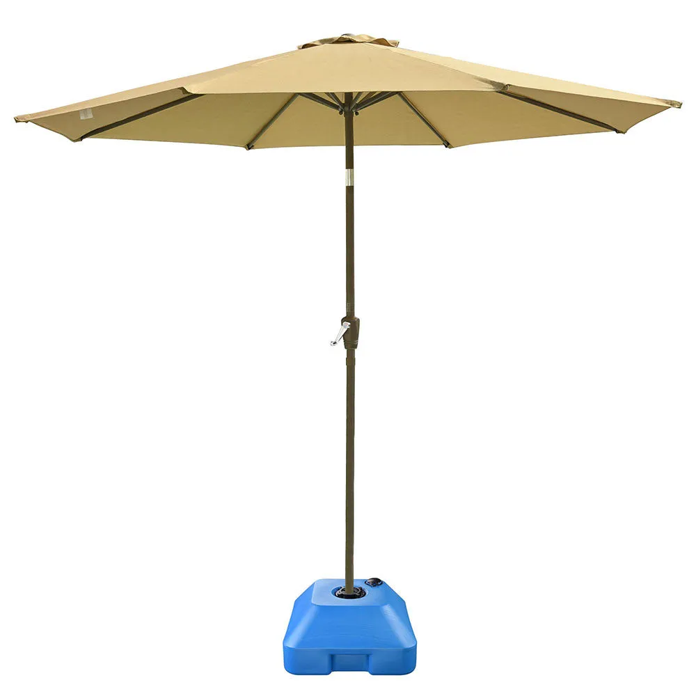 Yescom 25 L 16x16" Umbrella Weighted Base Water Sand Filled 1.25" Pole