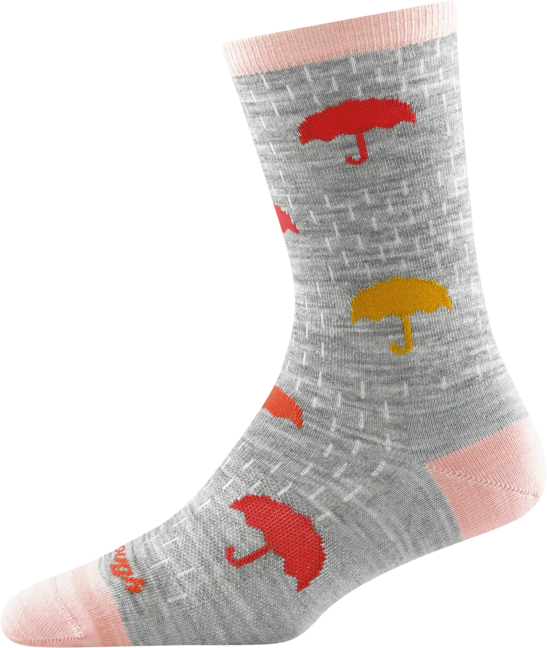 ZZ-NA_Women's Crew Umbrellas Lightweight Lifestyle Socks (Gray)